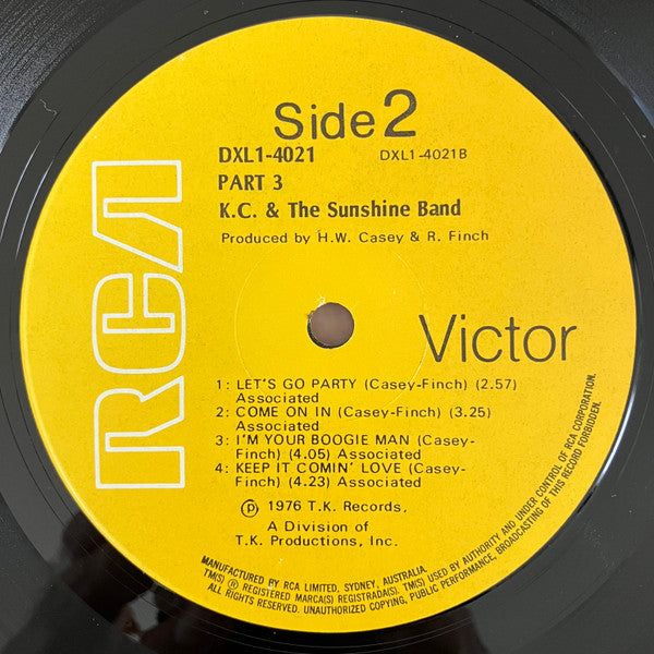 KC & The Sunshine Band : Part 3 (LP, Album)