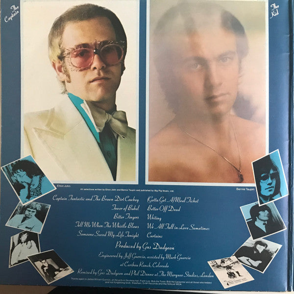Elton John : Captain Fantastic And The Brown Dirt Cowboy (LP, Album)