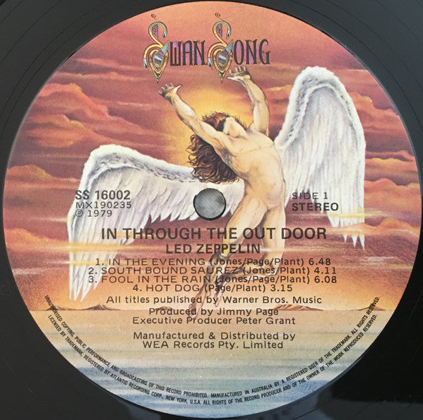 Led Zeppelin : In Through The Out Door (LP, Album, "A")