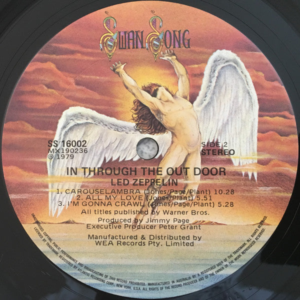 Led Zeppelin : In Through The Out Door (LP, Album, "A")