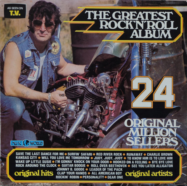 Various : The Greatest Rock 'N' Roll Album: 24 Original Million Sellers (LP, Comp)