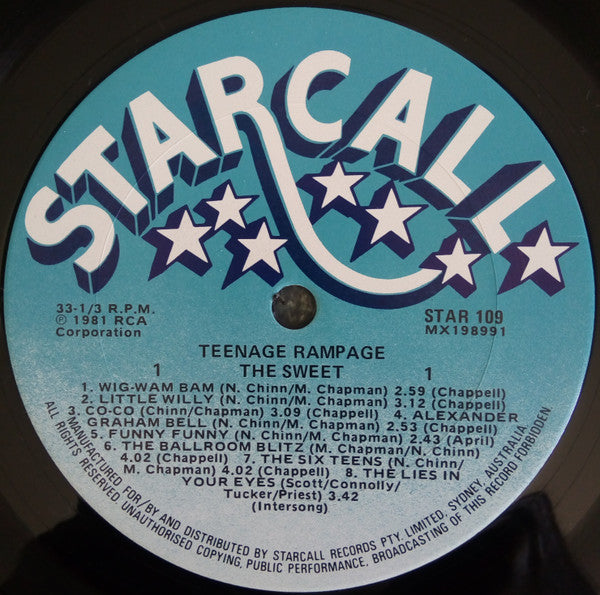 The Sweet : Teenage Rampage (LP, Comp)