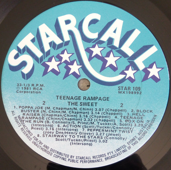 The Sweet : Teenage Rampage (LP, Comp)