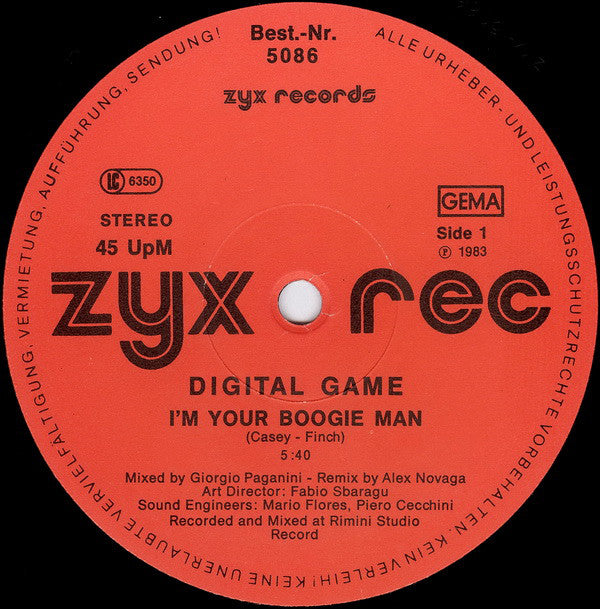 Digital Game : I'm Your Boogie Man! (12")