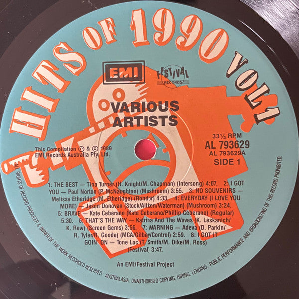 Various : Hits Of 1990 Vol 1 (LP, Comp)