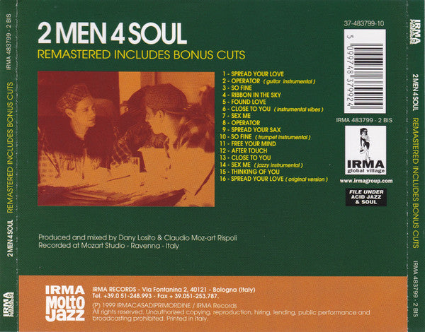 2 Men 4 Soul : 2 Men 4 Soul (Remastered Includes Bonus Cuts) (CD, RM)