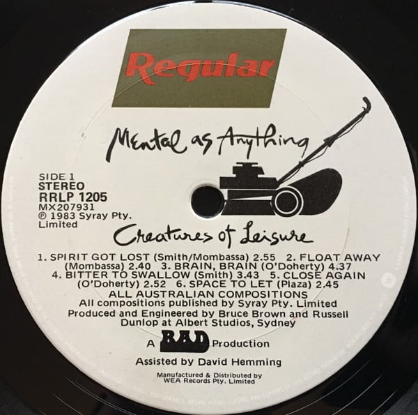 Mental As Anything : Creatures Of Leisure (LP, Album)