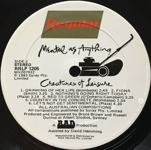 Mental As Anything : Creatures Of Leisure (LP, Album)