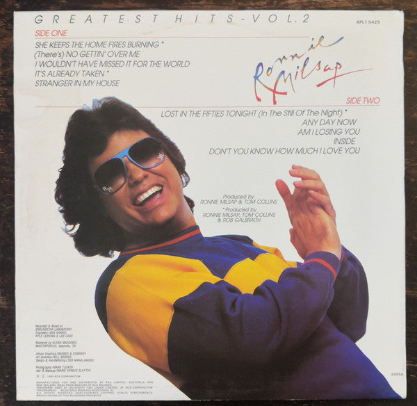 Ronnie Milsap : Greatest Hits, Vol. 2 (LP, Comp)