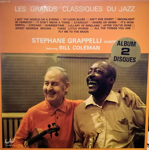 Stéphane Grappelli Quintet Featuring Bill Coleman (2) : Les Grands Classiques Du Jazz (2xLP, RE, Gat)