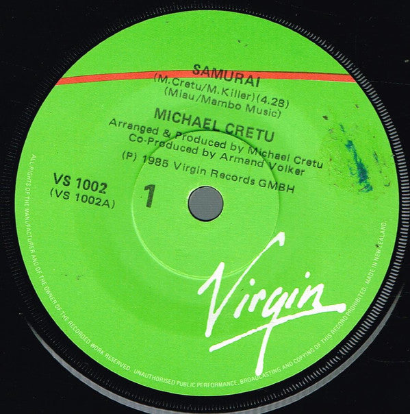 Michael Cretu : Samurai (7&quot;, Single)