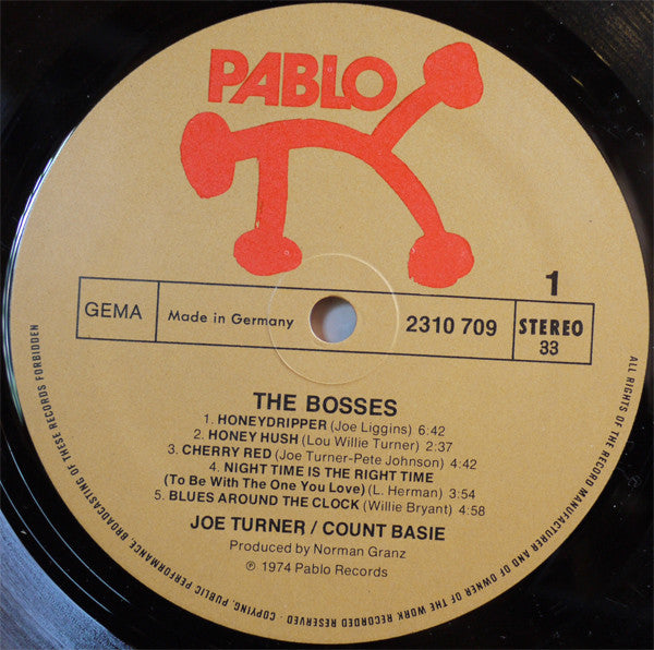 Big Joe Turner / Count Basie : The Bosses (LP, Album)