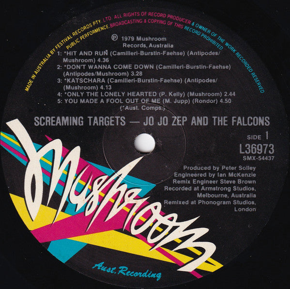 Jo Jo Zep And The Falcons : Screaming Targets (LP, Album, RE, Gat)