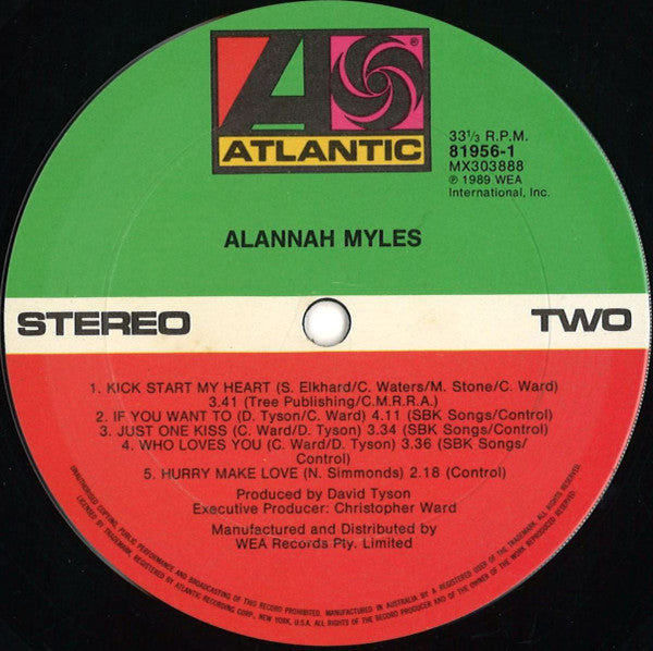 Alannah Myles : Alannah Myles (LP, Album)
