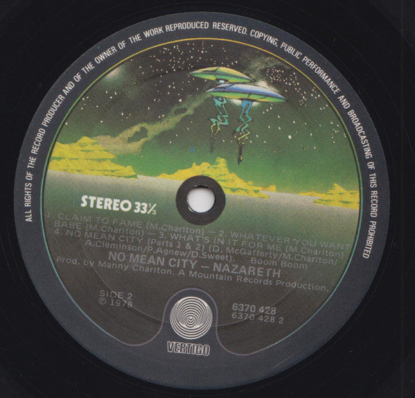 Nazareth (2) : No Mean City (LP, Album)