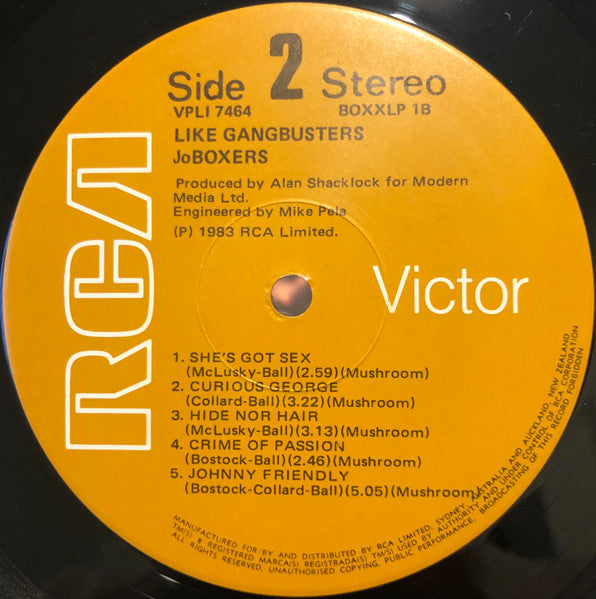 JoBoxers : Like Gangbusters (LP, Album)