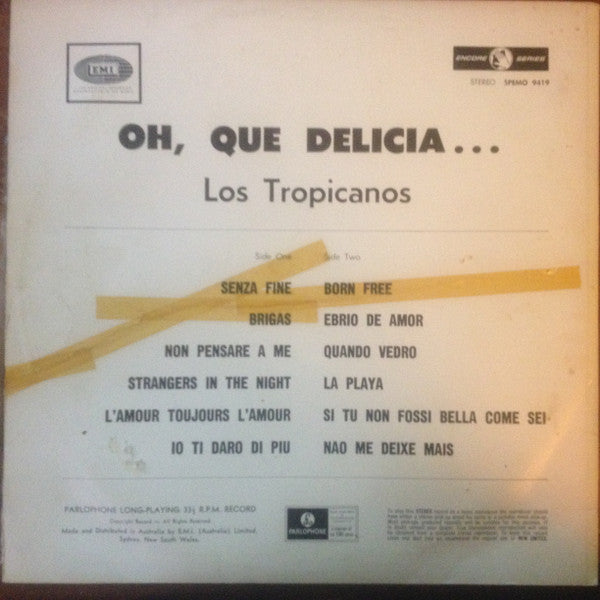 Los Tropicanos : Oh! Que Delicia... (LP, Album)