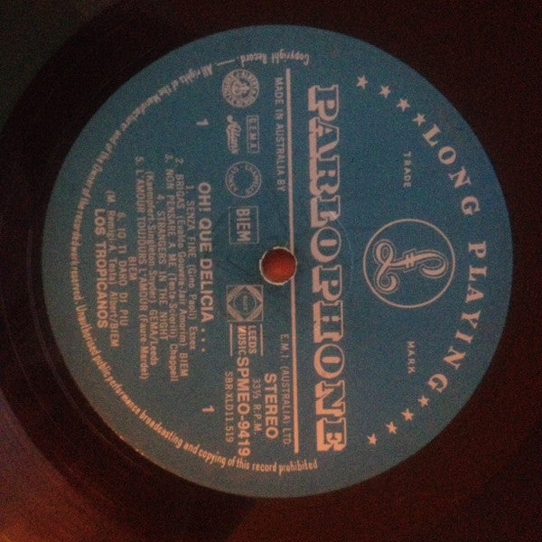 Los Tropicanos : Oh! Que Delicia... (LP, Album)