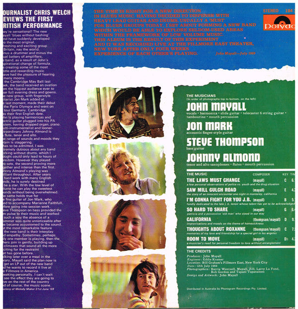 John Mayall : The Turning Point (LP, Album)