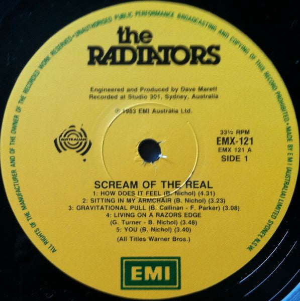 The Radiators (2) : Scream Of The Real (LP, Album)