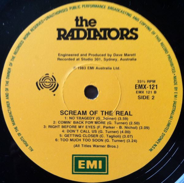 The Radiators (2) : Scream Of The Real (LP, Album)