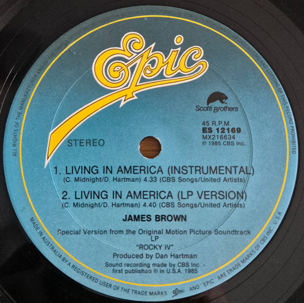 James Brown : Living In America (12", Single)