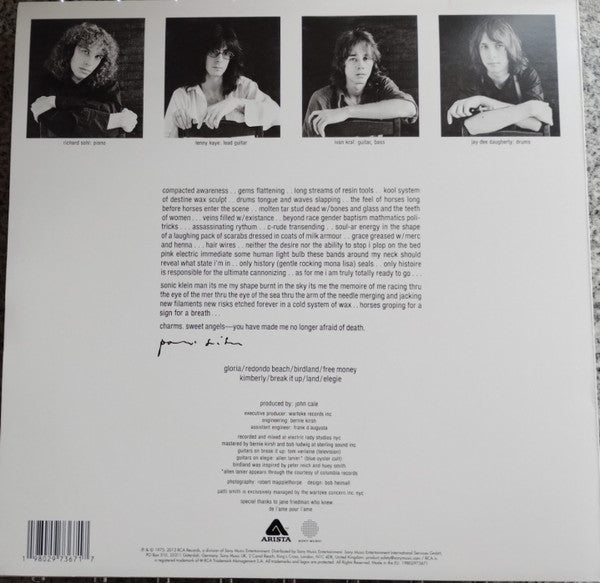 Patti Smith : Horses (LP, Album, Ltd, RE, Dap)
