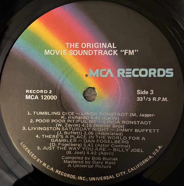 Various : FM (The Original Movie Soundtrack) (2xLP, Comp, Gat)