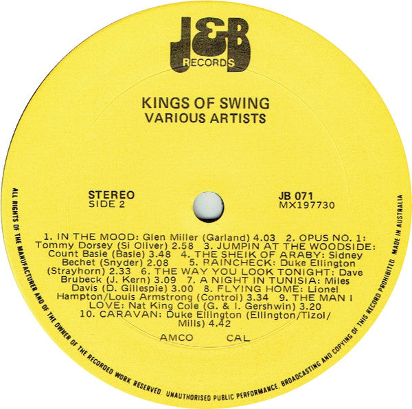 Various : The Kings Of Swing (LP, Comp)