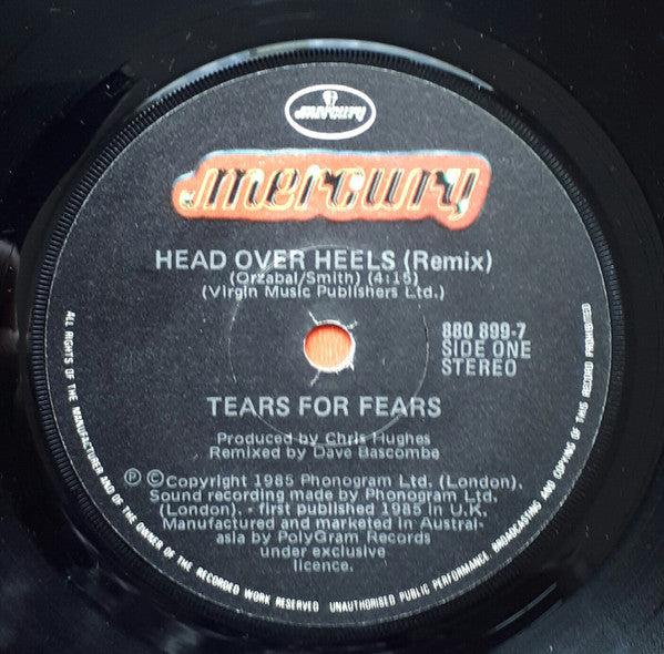 Tears For Fears : Head Over Heels (7")