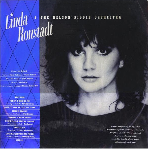 Linda Ronstadt & The Nelson Riddle Orchestra* : What's New (LP, Album)