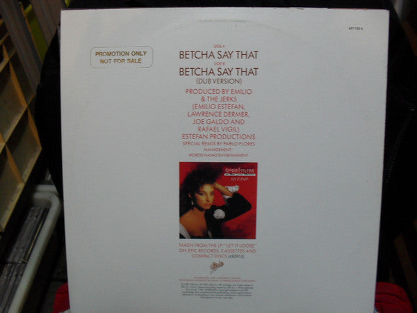 Miami Sound Machine : Betcha Say That (12", Single)