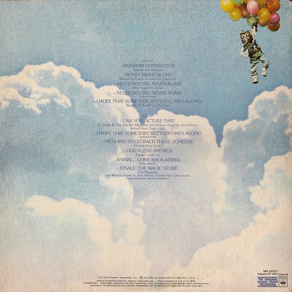 The Muppets : The Muppet Movie - Original Soundtrack Recording (LP, Album, Gat)