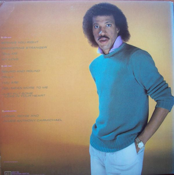 Lionel Richie : Lionel Richie (LP, Album, Gat)