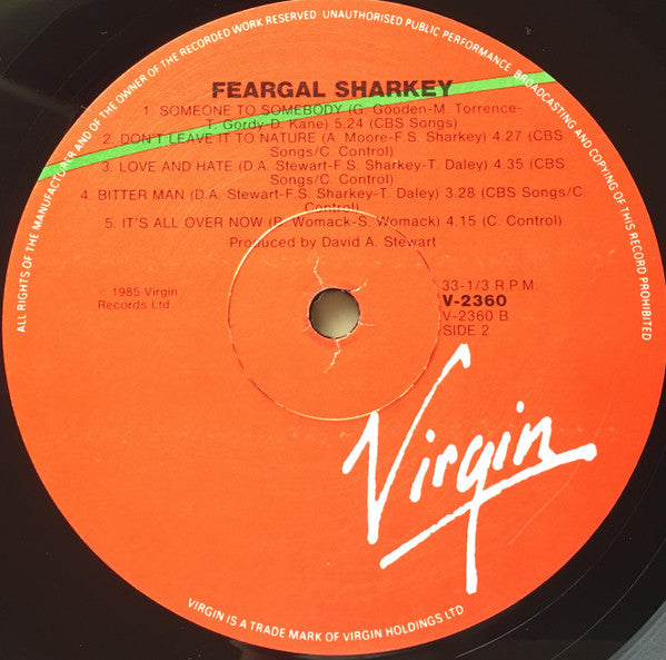 Feargal Sharkey : Feargal Sharkey (LP, Album)