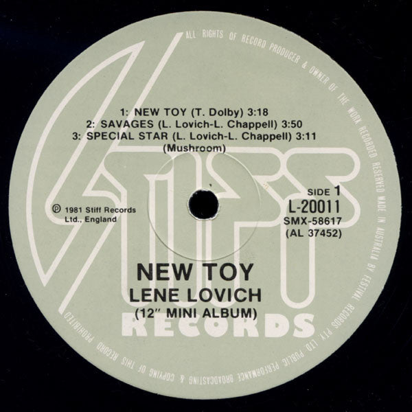 Lene Lovich : New Toy (12", MiniAlbum)