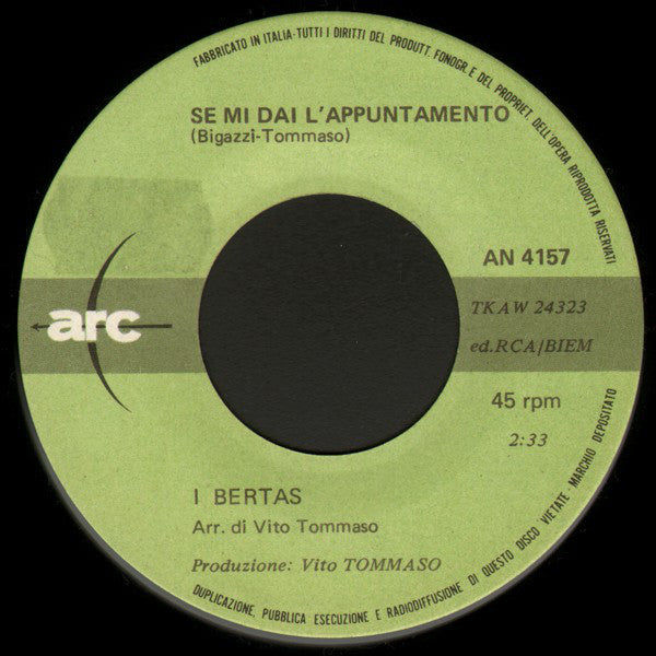 I Bertas : Dondolo  (7")