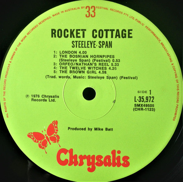 Steeleye Span : Rocket Cottage (LP, Album)