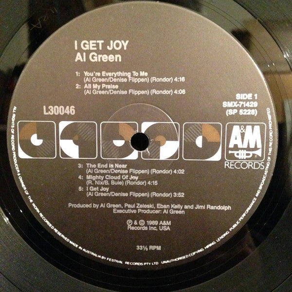 Al Green : I Get Joy (LP, Album)