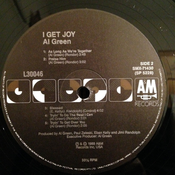 Al Green : I Get Joy (LP, Album)