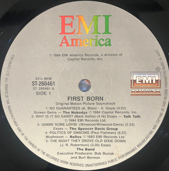 Various : First Born (Original Motion Picture Soundtrack) (LP, Comp)