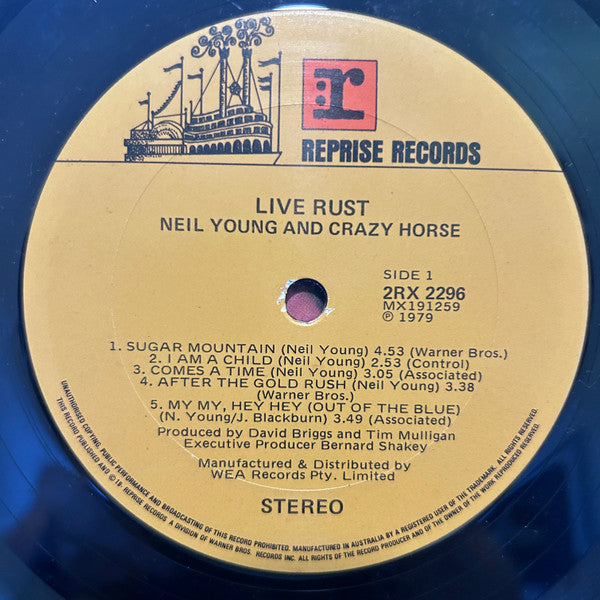 Neil Young & Crazy Horse : Live Rust (2xLP, Album)