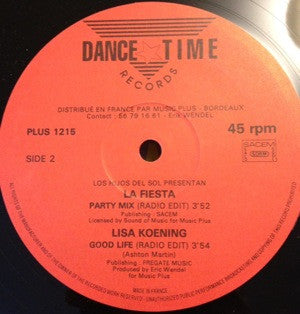 Los Hijos Del Sol : La Fiesta (Party Mix) (Medley) (12", Maxi, Mixed)