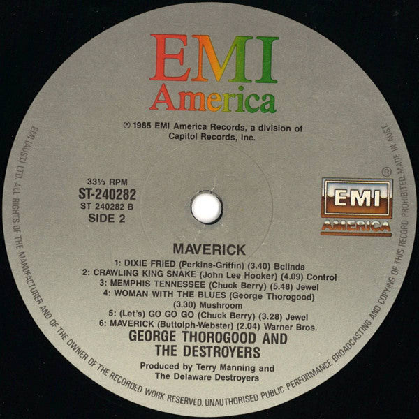 George Thorogood And The Destroyers* : Maverick (LP, Album)