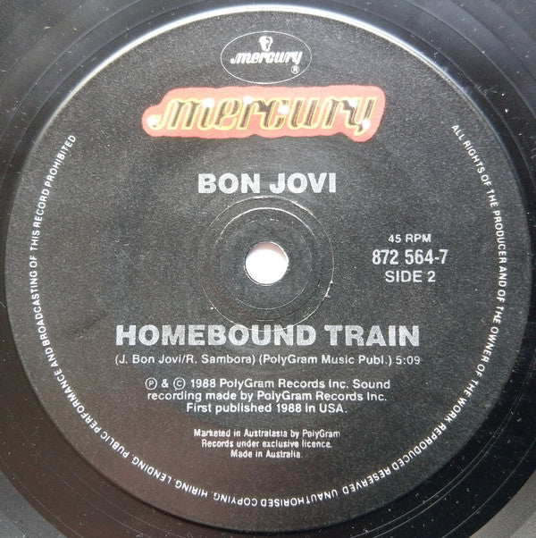 Bon Jovi : I'll Be There For You (7")