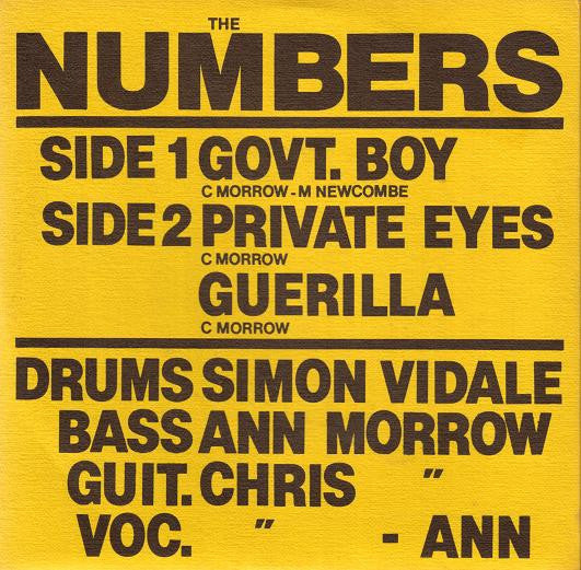 The Numbers : Govt. Boy (7", EP)