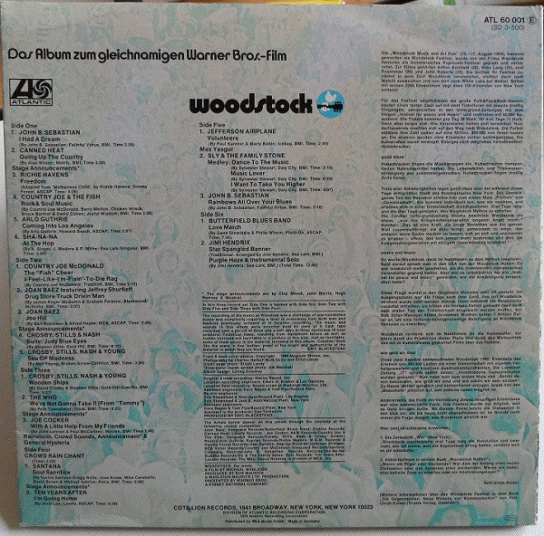 Various : Woodstock - Music From The Original Soundtrack And More (3xLP, Album, MP, M/Print, RE)