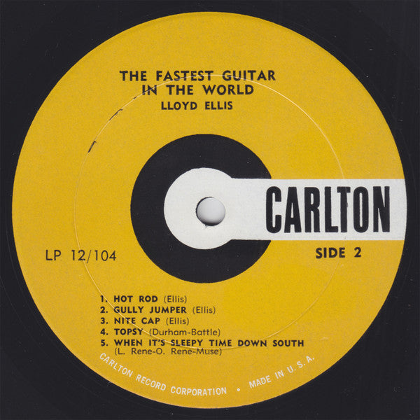Lloyd Ellis : The Fastest Guitar In The World (LP, Album, Mono)