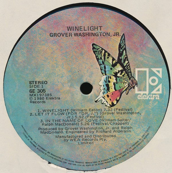 Grover Washington, Jr. : Winelight (LP, Album)