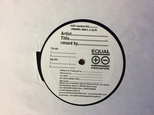 Luis Radio Feat Sabrina Johnston : House Music (12")